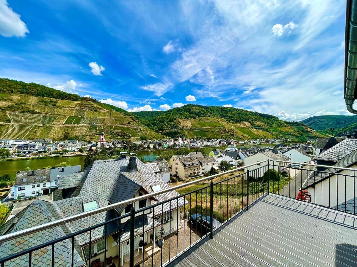 Sky Apartment, Blick Zur Mosel, Grosser Balkon, Kaffeemaschine, Smart Tv Zell Buitenkant foto